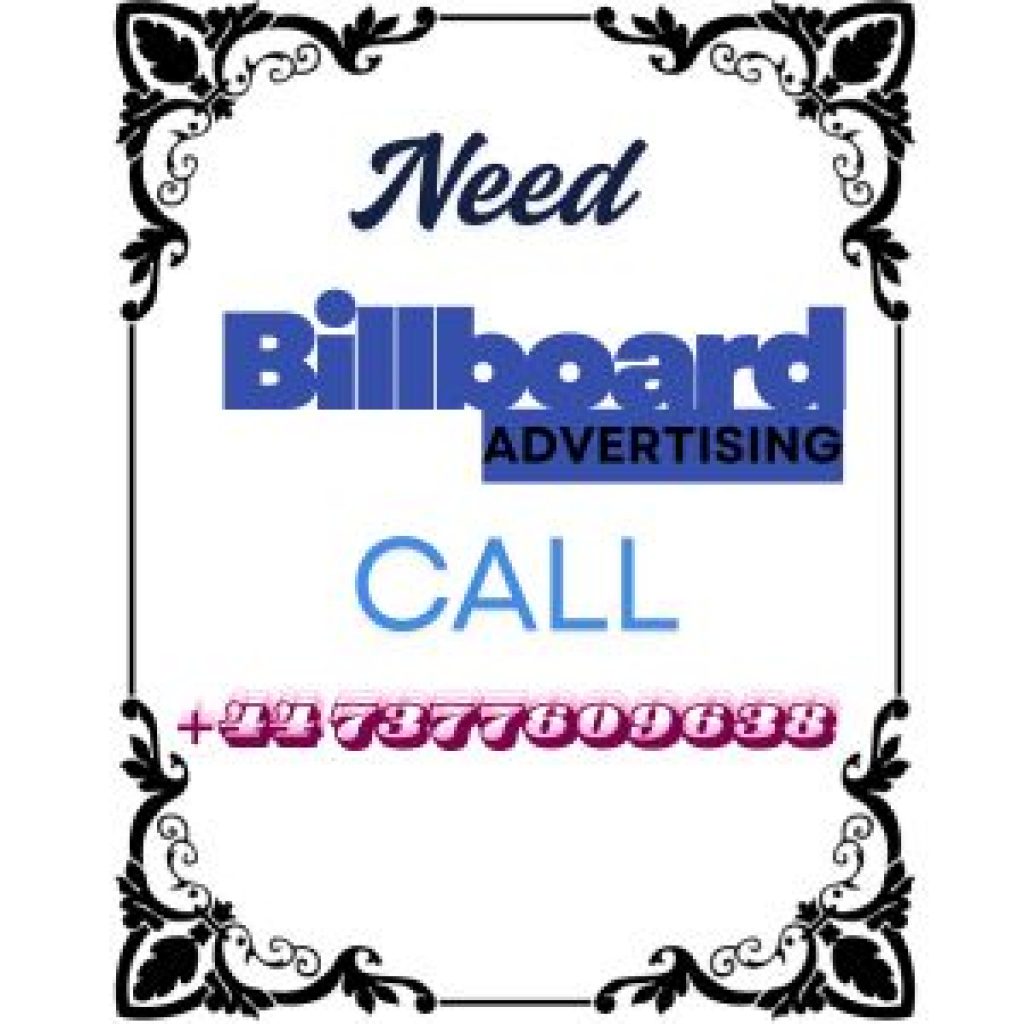 Billboard advertising.